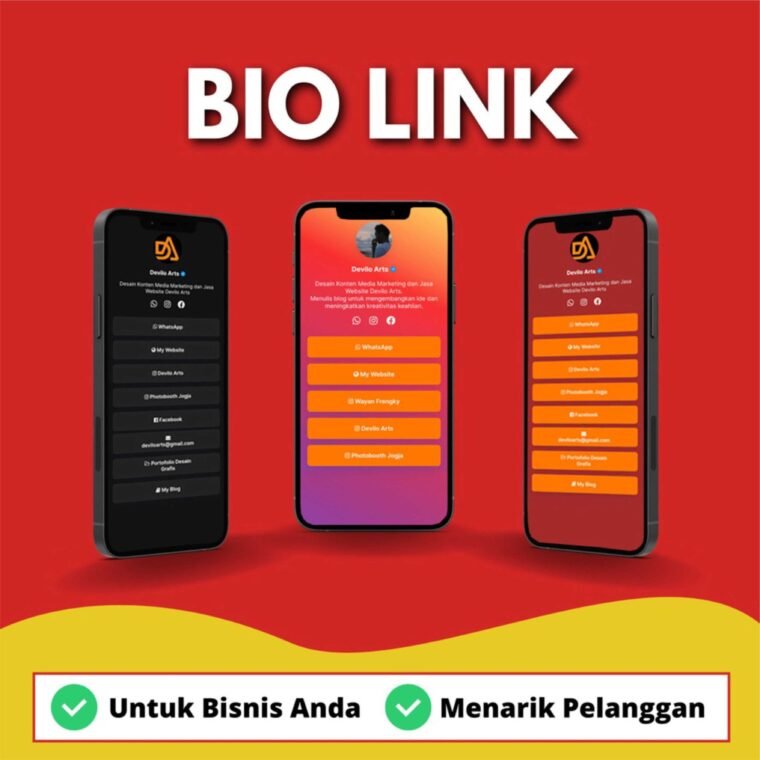 Jasa Pembuatan Biolink dan Landing Page Premium